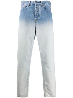 Marcelo Burlon County of Milan GRADIENT CARROT DENIM PANTS WHITE LIGHT