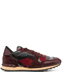 Valentino Garavani кроссовки Rockrunner с камуфляжным принтом