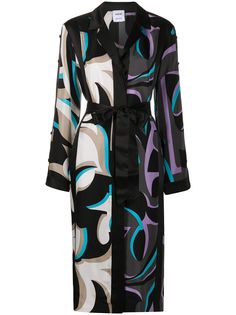 Emilio Pucci платье с абстрактным принтом и завязками