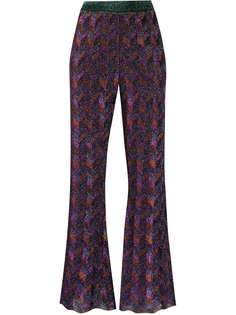 M Missoni раскрашенные брюки с узором зигзаг