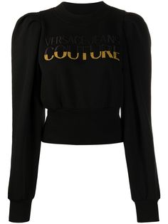 Versace Jeans Couture толстовка с вышитым логотипом