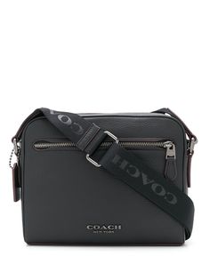 Coach сумка-мессенджер с металлическим логотипом