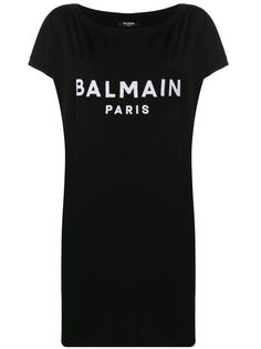 Balmain футболка оверсайз с логотипом