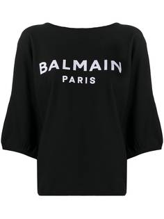 Balmain футболка оверсайз с логотипом