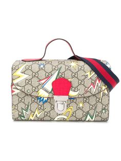 Gucci Kids сумка на плечо с узором GG и принтом