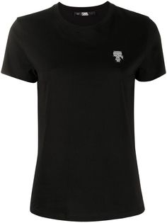 Karl Lagerfeld футболка Ikonik Karl с нашивкой