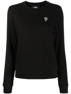 Karl Lagerfeld толстовка Ikonik Karl с нашивкой