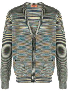 Missoni полосатый кардиган вязки интарсия