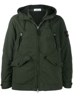 Stone Island куртка с капюшоном и карманами