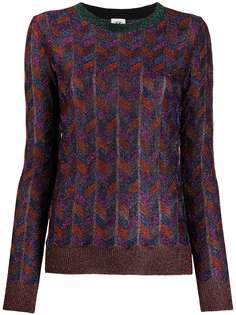 M Missoni трикотажный джемпер с блестками