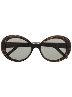 Saint Laurent Eyewear солнцезащитные очки черепаховой расцветки