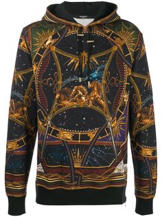Balmain худи с принтом