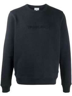 Woolrich толстовка с тисненым логотипом