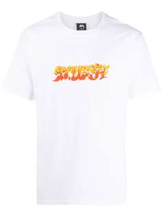 Stussy футболка с короткими рукавами и логотипом