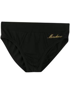 Moschino трусы-брифы с вышитым логотипом