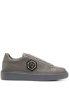 Philipp Plein кеды из зернистой кожи