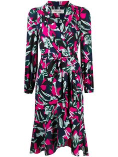 DVF Diane von Furstenberg платье с запахом и принтом