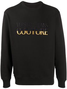 Versace Jeans Couture толстовка с вышитым логотипом