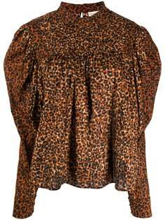 Ulla Johnson блузка с леопардовым принтом