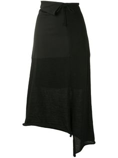 Ys юбка в рубчик с кулиской Y`s