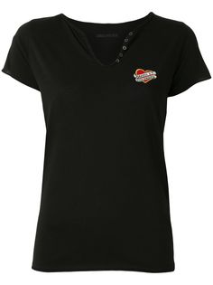 Zadig&Voltaire топ хенли с короткими рукавами и нашивкой-логотипом