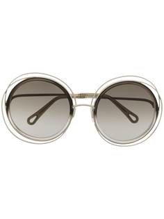 Chloé Eyewear солнцезащитные очки в круглой оправе