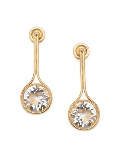 JW Anderson CRYSTAL LOOP EARRINGS