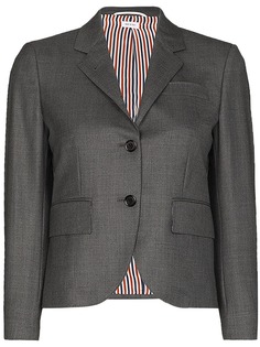 Thom Browne однобортное саржевое пальто