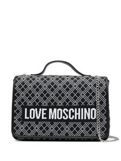 Love Moschino сумка с логотипом вязки интарсия