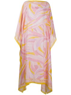 Emilio Pucci платье-кафтан с принтом
