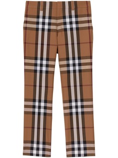 Burberry брюки строгого кроя в клетку House Check