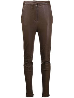 Balmain брюки скинни с завышенной талией
