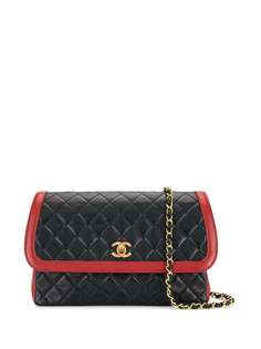 Chanel Pre-Owned стеганая сумка на плечо Double Flap 1990-х годов