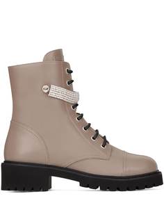 Giuseppe Zanotti ботинки-хайкеры с кристаллами