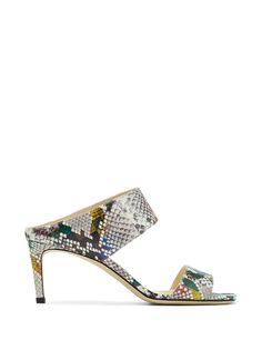 Jimmy Choo босоножки Hira 65 с тиснением под кожу змеи