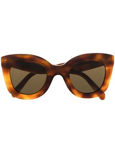 Celine Eyewear солнцезащитные очки в массивной оправе