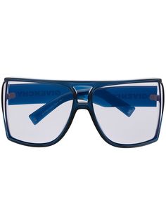 Givenchy Eyewear массивные солнцезащитные очки-маска