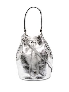 Karl Lagerfeld сумка-ведро K/Ikonik 3D с эффектом металлик