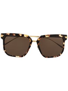 Bottega Veneta Eyewear солнцезащитные очки BV1083SA в квадратной оправе