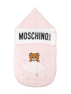 Moschino Kids спальный мешок с логотипом Teddy Bear и боковой молнией