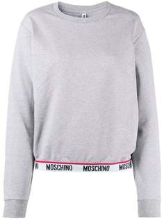 Moschino толстовка с логотипом на поясе