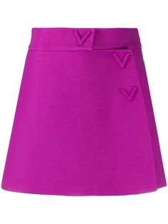 Valentino короткая юбка-шорты с логотипом