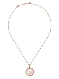 Chopard колье Happy Spirit из розового и белого золота с бриллиантами