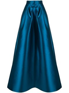 Alberta Ferretti атласная пышная юбка