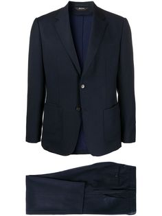 Ermenegildo Zegna строгий костюм с однобортным пиджаком