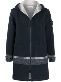 Stone Island куртка на молнии с капюшоном