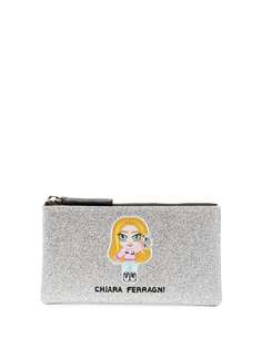 Chiara Ferragni блестящий клатч с логотипом
