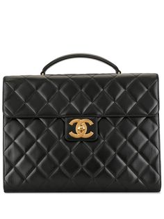 Chanel Pre-Owned стеганый портфель 1997-го года