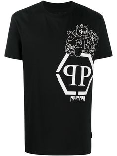 Philipp Plein футболка с принтом граффити
