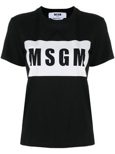 MSGM футболка Box с логотипом